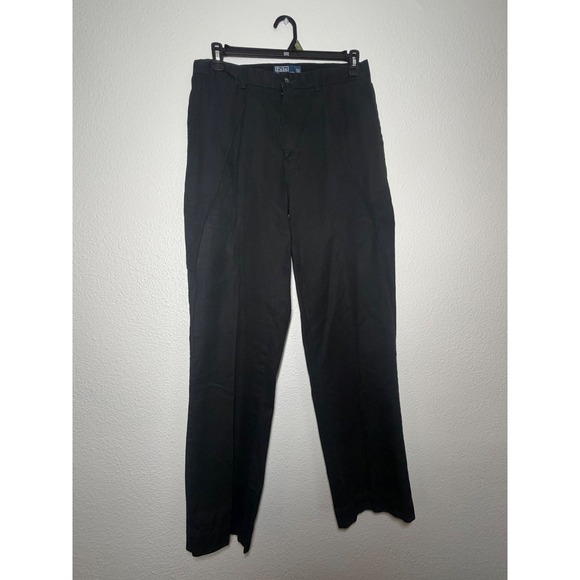 Polo Ralph Lauren Other - Polo Ralph Lauren Prospect Pant Mens 33x32 Black Cotton Chino Flat Front Trouser